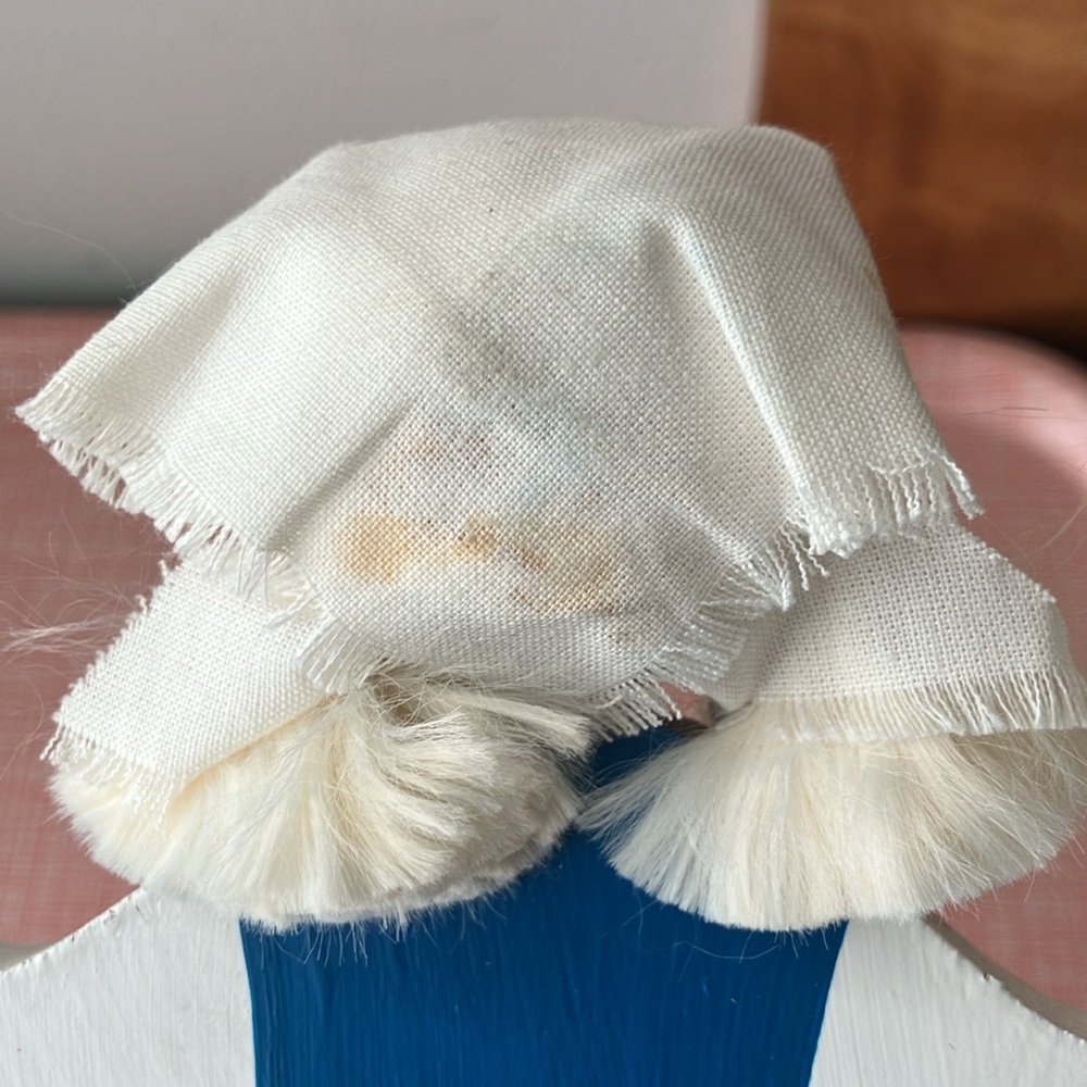Hantverksboden Swedish Handcrafted Wooden Doll Candle Holder - Blue and Yellow - Picture 12 of 15